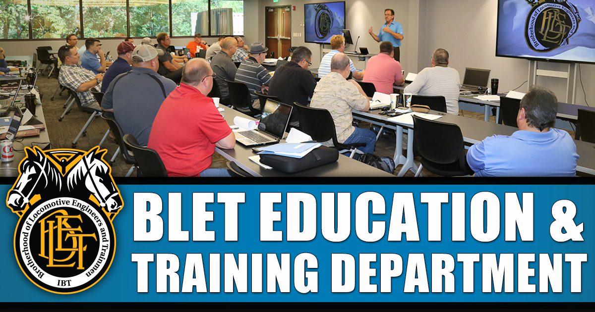 BLET to conduct virtual training for Secretary-Treasurers - Brotherhood ...
