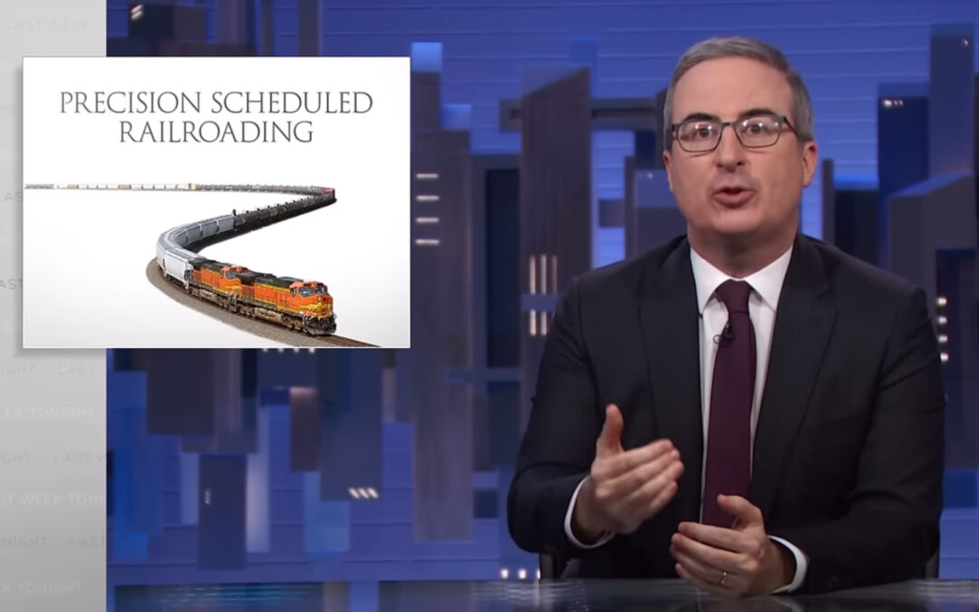 HBO comedy show Last Week Tonight shines a spotlight on railroad
