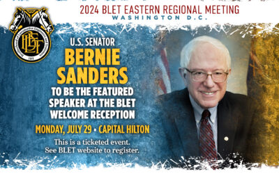 Senator Bernie Sanders to address BLET members on July 29
