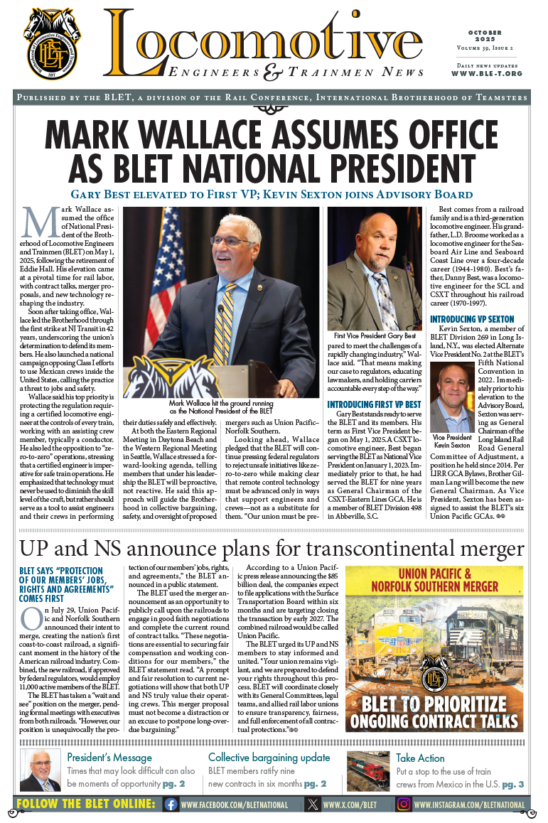 Locomotive Engineers Newsletter Jan-Mar 2023