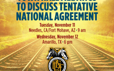 BLET Town Hall Meetings — Next Week