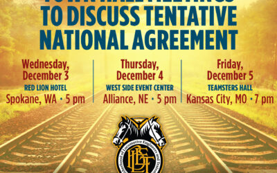 BLET Town Hall Meetings set for Spokane, Alliance, & Kansas City — Plus December Zoom Sessions