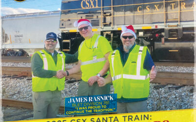 James Rasnick continues proud CSX Santa Train tradition for members of BLET Division 781
