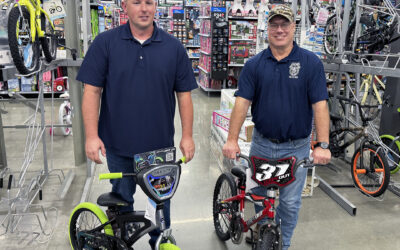 BLET members at CN-IC donating bicycles to kids in need this holiday season