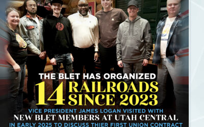 2025 YEAR IN REVIEW — ORGANIZING WINS: D&I Railroad was BLET’s 14th organizing victory since 2023